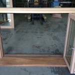 Urban Bi-Folds - Timber 3-door servery unit open
